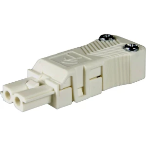 Adels-Contact 12583 mrežni utični konektor  žženski konektor, ravni Ukupan broj polova: 2 16 A bijela 200 St. slika