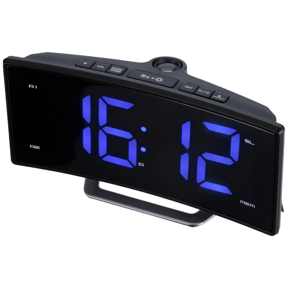 Roxx CR 302P radio sat ukw UKW, USB  funkcija punjenja baterije, funkcija alarma crna slika