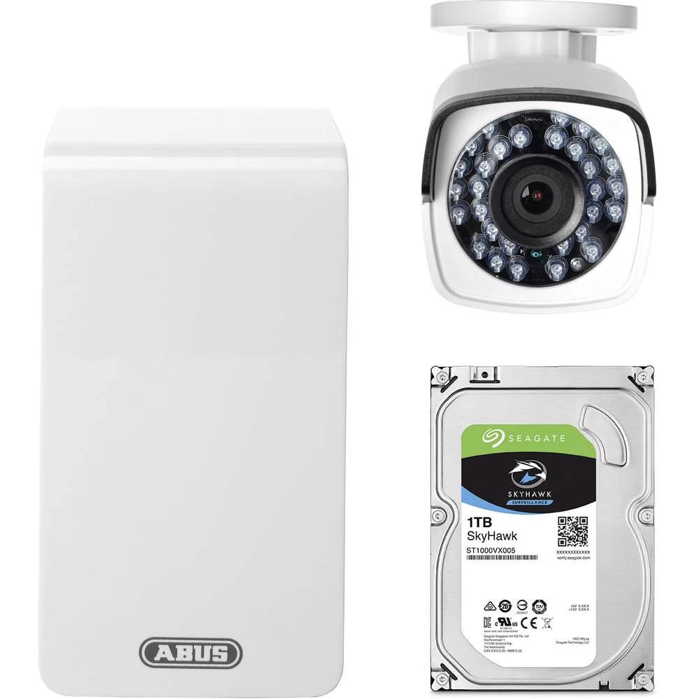 LAN, WLAN IP-Set sigurnosne kamere 6-kanalni S 1 kamerom 1920 x 1080 piksel ABUS TVVR36510T slika