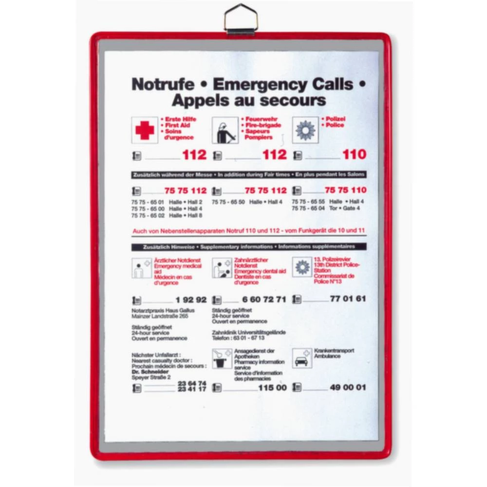 Tarifold vizualni panel  crvena slika
