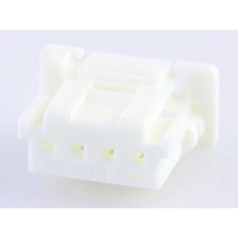 Molex 5601230400 DuraClik ISL Wire-to-Board Receptacle Housing, Single Row, White, 4 Circuits slika