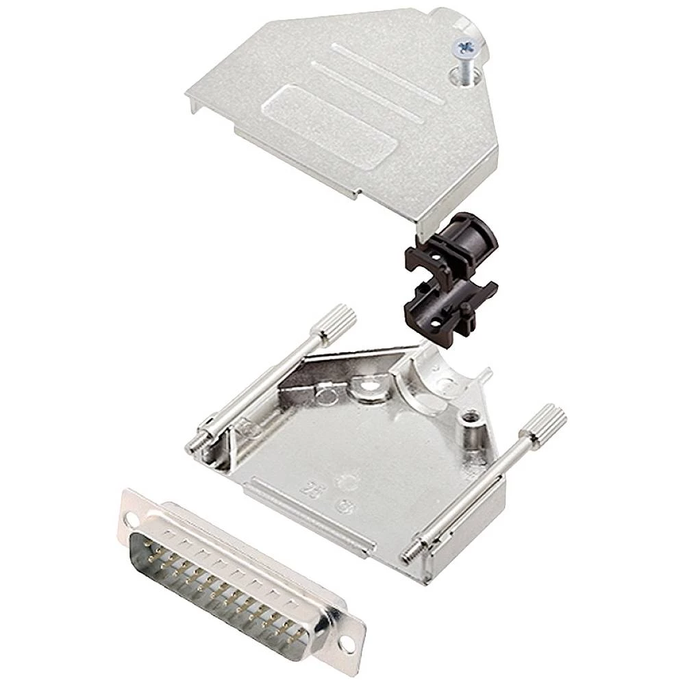 Komplet D-SUB pinskih konektora 180 ° Broj polova: 25 Lemni kup encitech DTZK25-DMP-W-K 1 ST slika