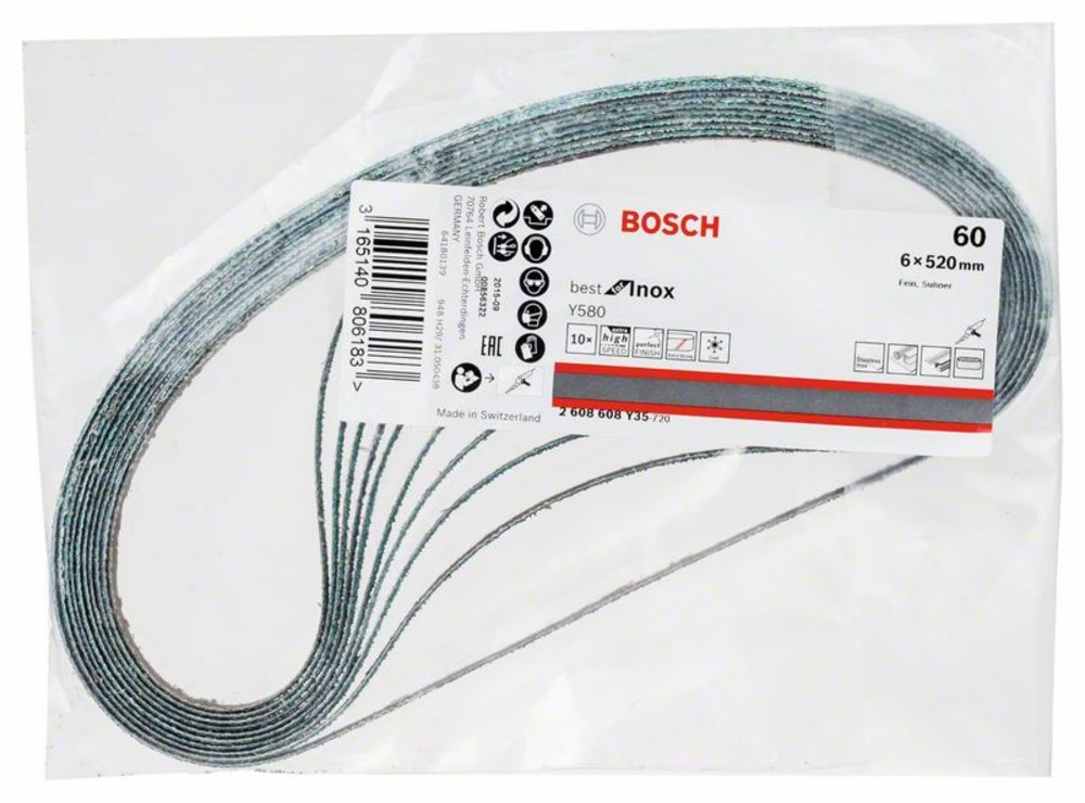 Bosch Accessories Best for Inox 2608608Y35 Brusna traka Granulacija 60 (D x Š) 520 mm x 6 mm 10 ST slika