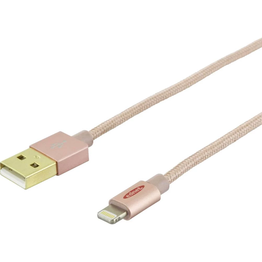 ednet iPad/iPhone/iPod Kabel za punjenje/Podatkovni kabel [1x Muški konektor USB 2.0 tipa A - 1x Muški konektor Apple Dock Light slika