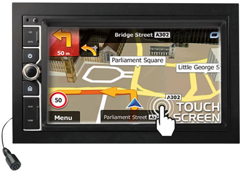 Caliber Audio Technology RMN801BT Navigacijski uređaj, instalacija tvrdog diska Europa Priključak na upravljaču vozila, Priključ slika