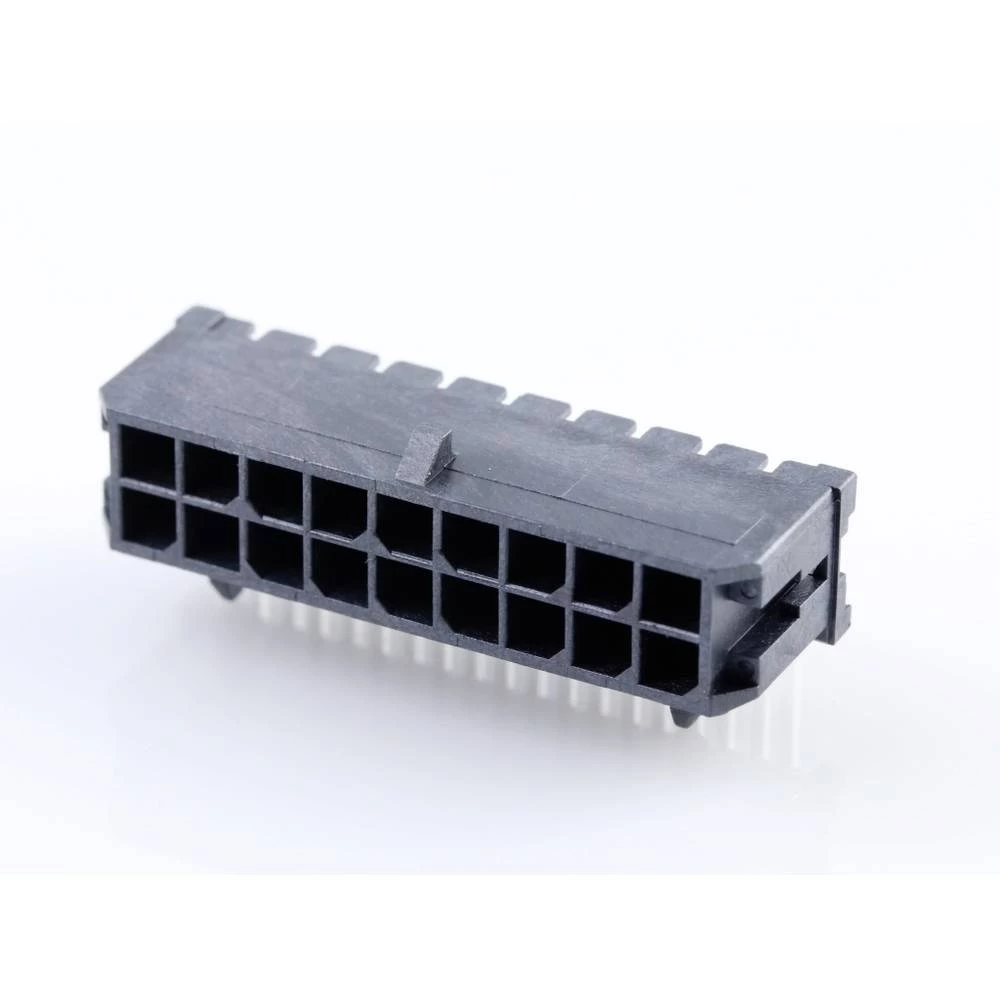 Molex ugradna standardna letva s muškim kontaktima Ukupan broj polova 18 Raster: 3.00 mm 430451802 1 St. Tray slika