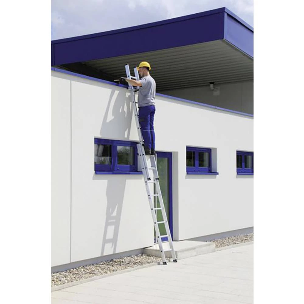Günzburger Steigtechnik 20224 aluminij klizna ljestva Radna visina (maks.): 13 m slika