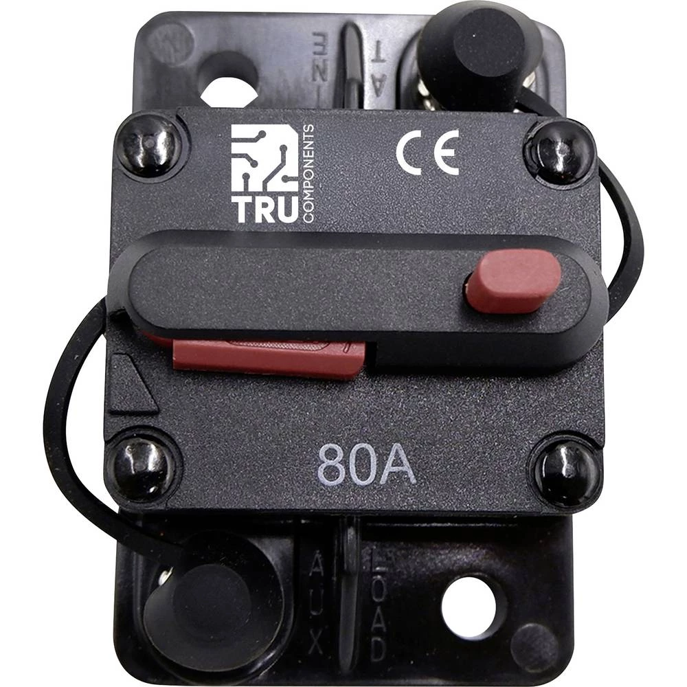 TRU COMPONENTS TC-13596596 automatski osigurač 80 A crna 1 kom. slika