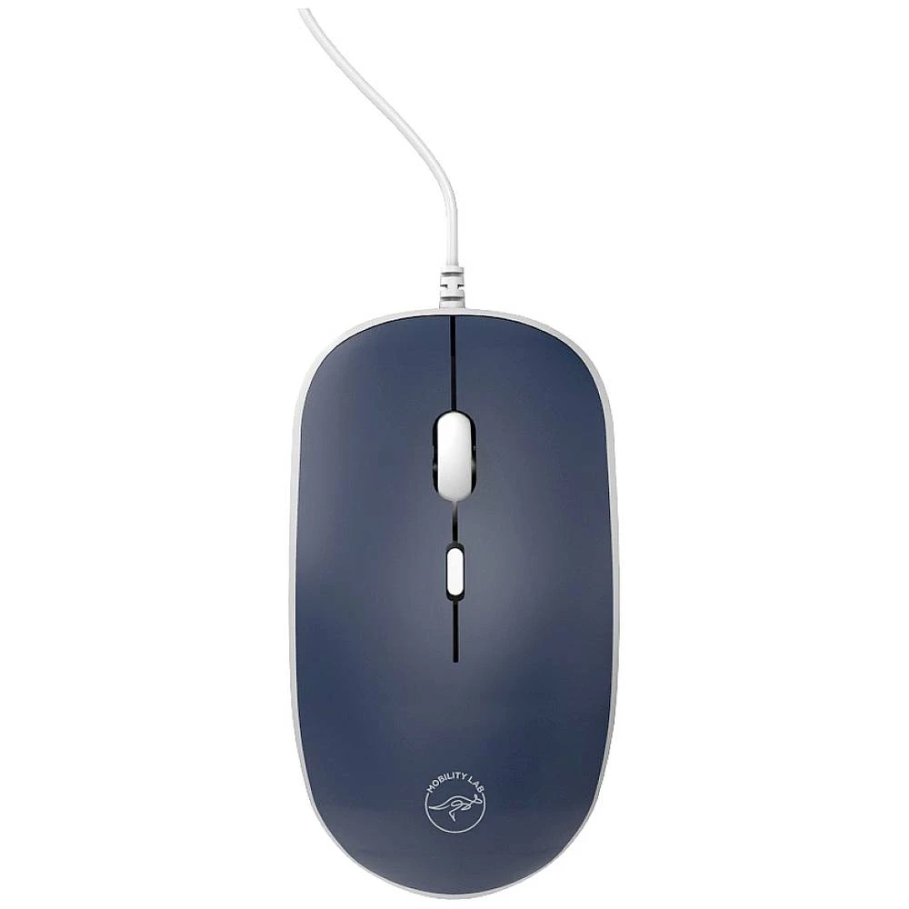 Mobility LAB ML308029 miš USB optički plava boja 3 Tipke 1200 dpi ugrađeni kotačić za pregled slika