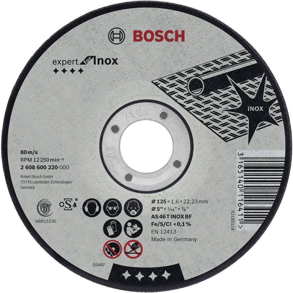 Bosch Accessories 2608600325 2608600325 rezna ploča ravna 230 mm 22.23 mm 1 St. slika