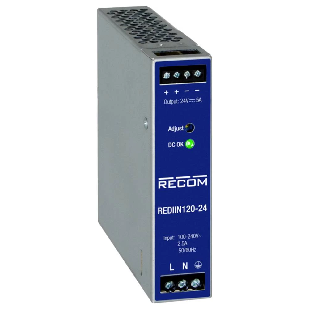 RECOM REDIIN120-12 DIN-napajanje (DIN-letva) 12 V 10 A 120 W Broj izlaza:1 x Content 1 kom. slika