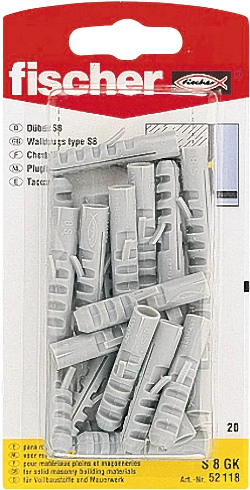 Zidni umetci Fischer S6 GK, 52116, najlon, 1 paket slika