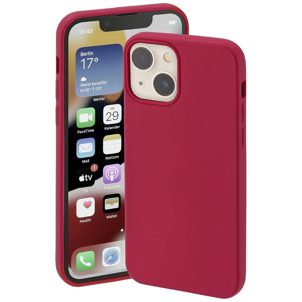 Hama Finest Feel Pogodno za model mobilnog telefona: iPhone 14, crvena Hama Finest Feel etui Apple iPhone 14 crvena slika