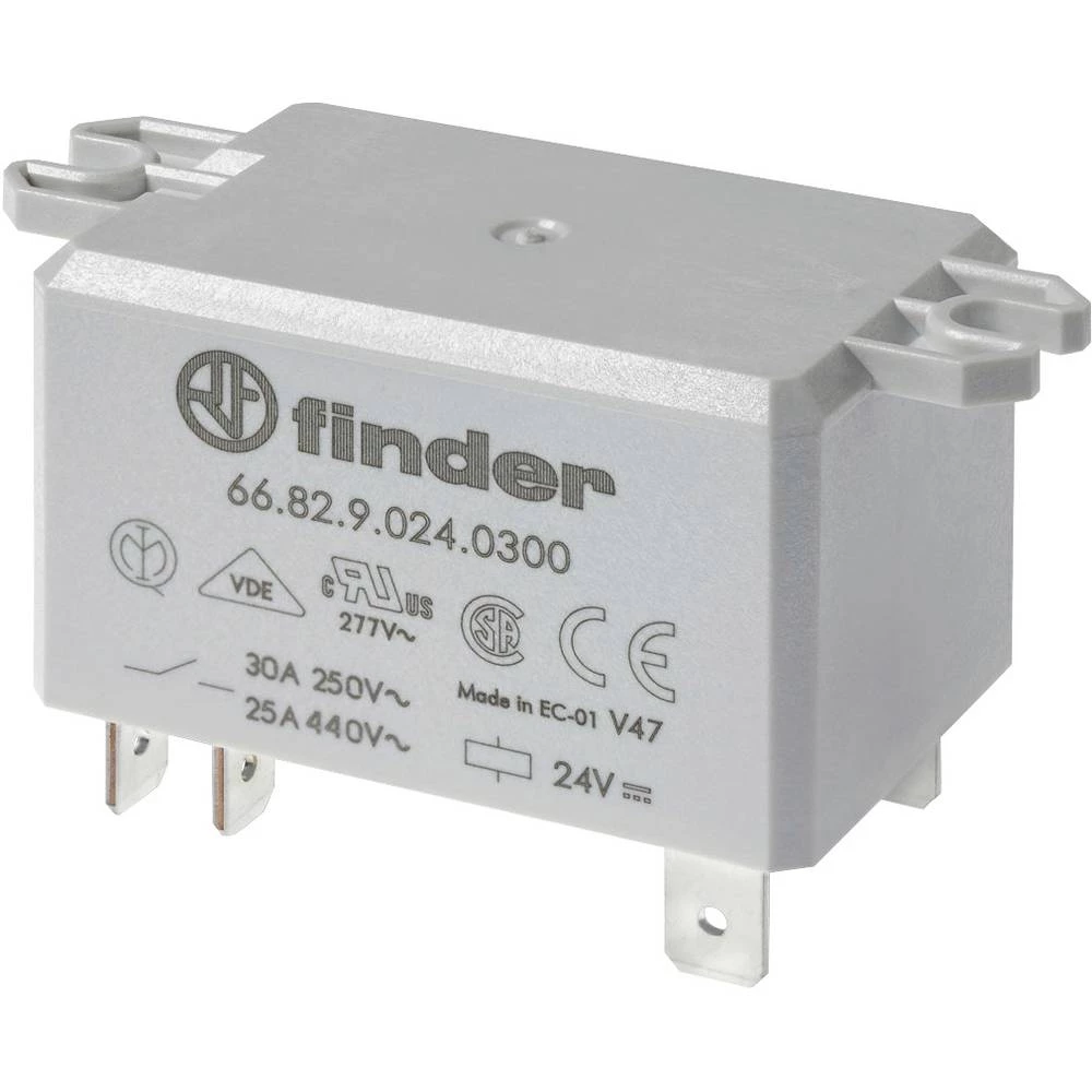 Finder 66.82.8.110.0300 relej  Prebacivanje struje (maks.): 30 A 2 zatvarač  10 St. slika