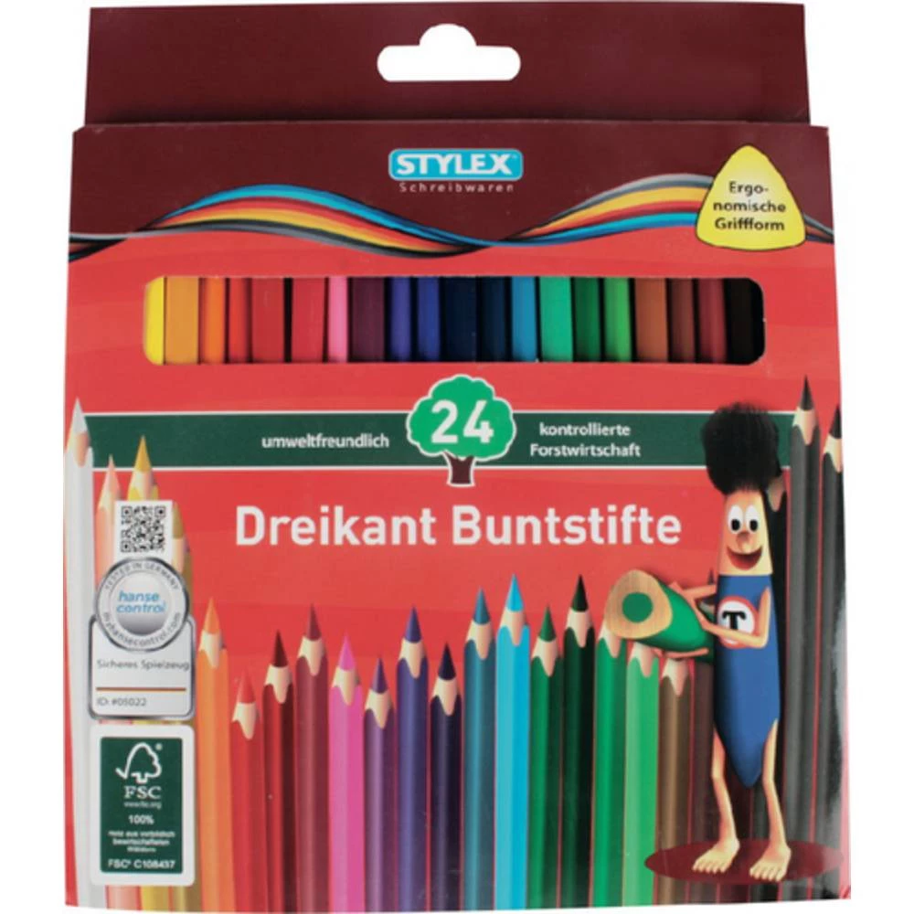 Vedes olovka u boji Stylex 24 lange Buntstifte aus FSC-Holz   26004  1 St. slika