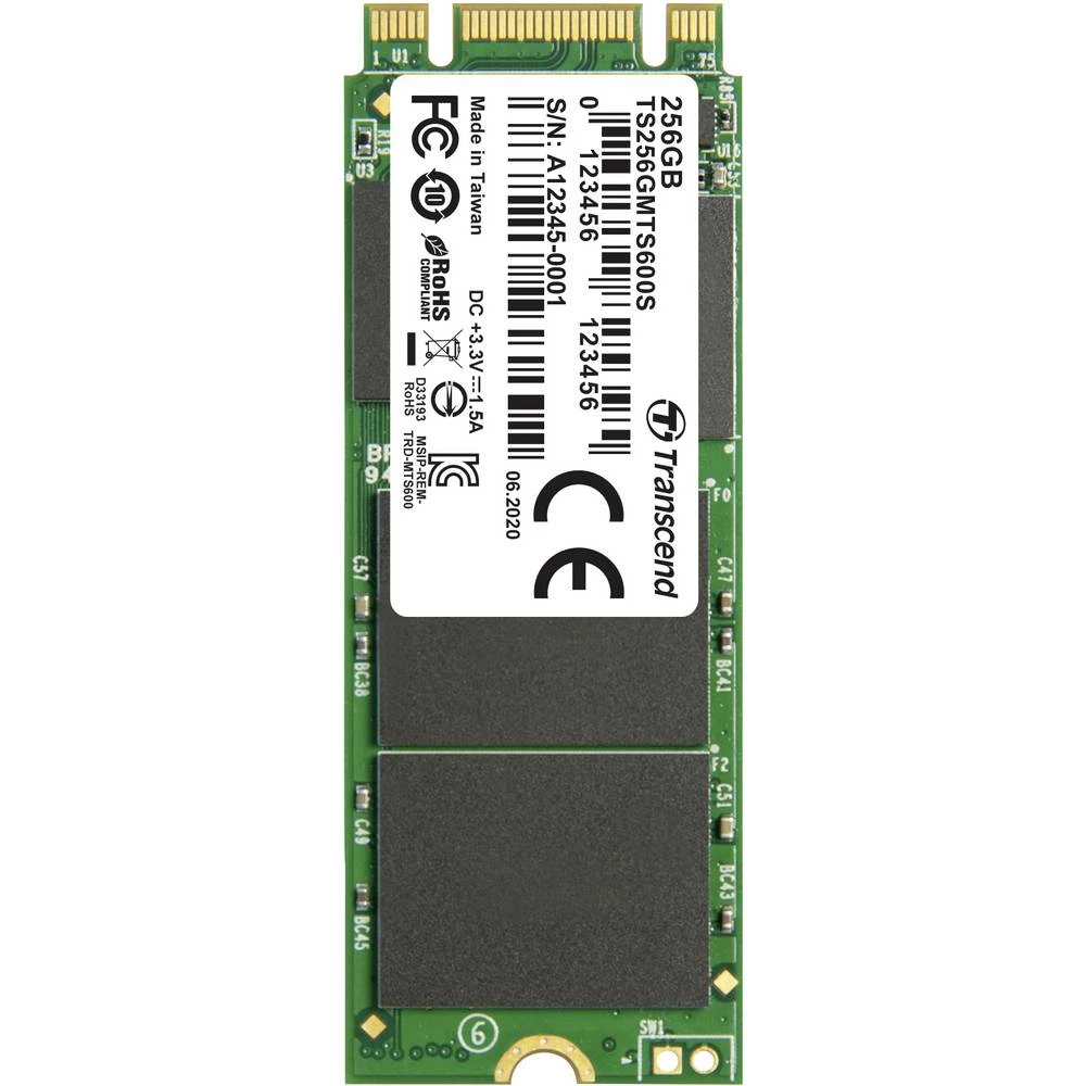 Transcend 256 GB unutarnji M.2 SATA SSD 2260 SATA 6 Gb/s maloprodaja TS256GMTS600S slika