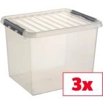 Helit kutija za pohranu Sunware Q-line prozirna 52 l (Š x V x D) 500 x 400 x 380 mm 3 St.