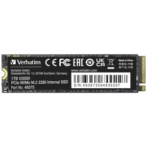 Verbatim Vi3000 1 TB unutarnji M.2 PCIe NVMe SSD 2280 PCIe nvme 3.0 x4 maloprodaja 49375 slika