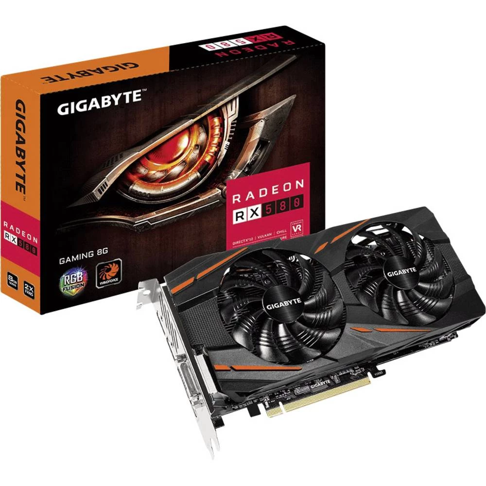 Grafička kartica Gigabyte AMD Radeon RX 580 Gaming 8 GB GDDR5-RAM PCIe x16 HDMI&trade;, DVI, DisplayPort slika
