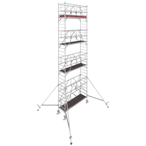 Krause 777065 FahrGerüst aluminij na roli mobilna Radna visina (maks.): 9.30 m srebrna 259 kg slika