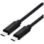 Roline USB-C kabel USB 4.0 USB-C® utikač 1.00 m crna sa zaštitom 11029104
