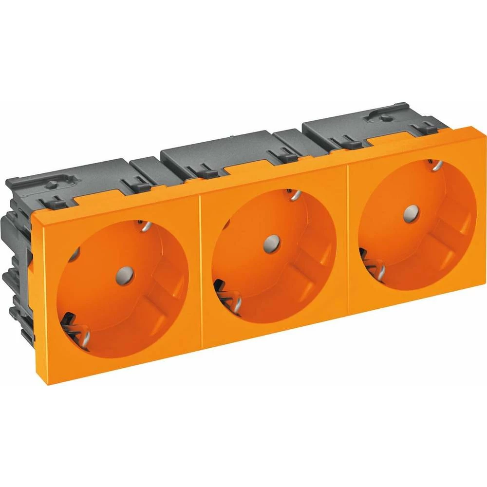 OBO Bettermann 6120504 Kabelske kanalice Utičnica 33 stupnja, 3-stazni zaštitni kontakt Narančasta slika