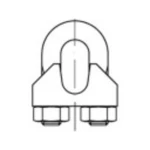 obujmica za čelično uže 5 mm M5 nehrđajući čelik A2 TOOLCRAFT 1061713 50 St.