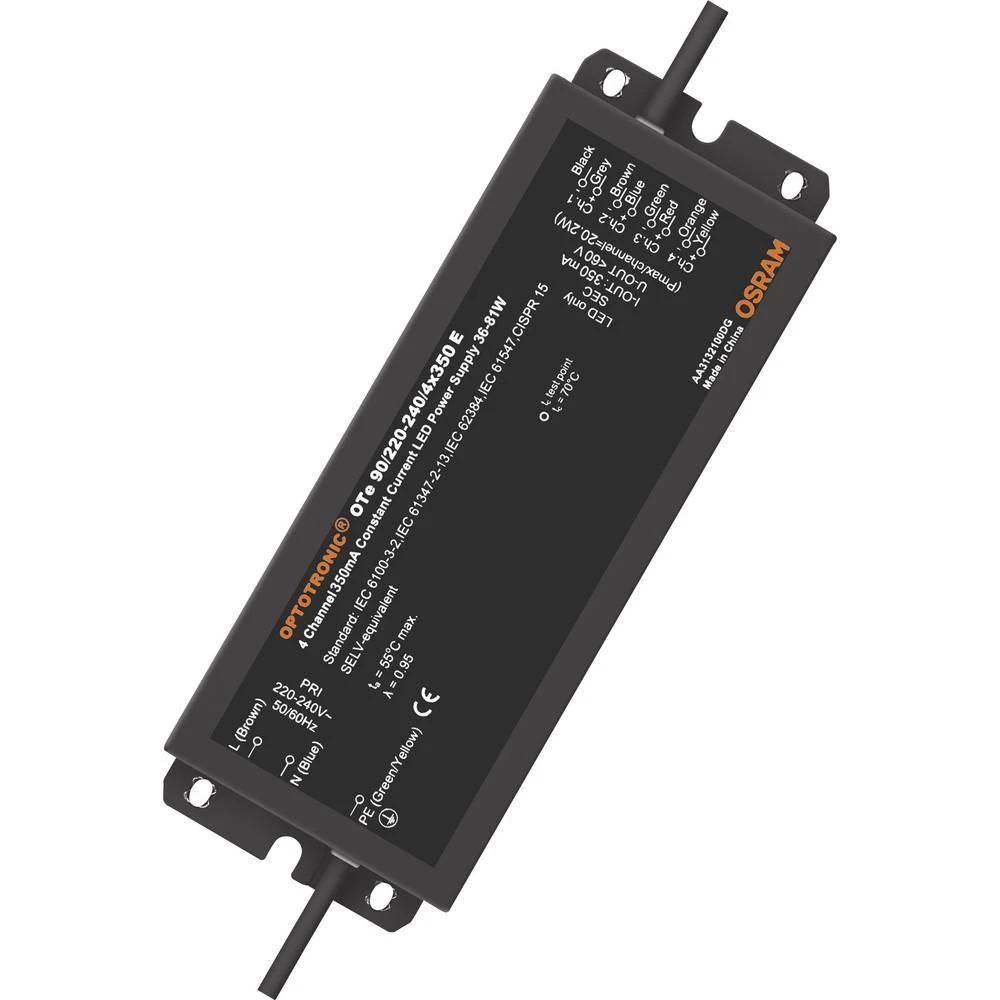 OSRAM OTE 90/220-240/4X350 E 6X1 LED pogonski sklop Konstantna struja 81 W 0.35 A 60 V/DC slika
