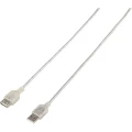 Renkforce    USB kabel    USB 2.0    USB-A utikač    1.80 m    prozirna slika