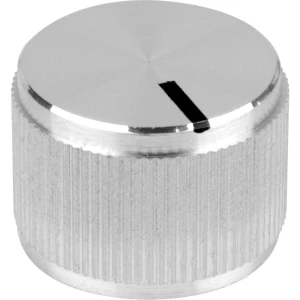 Okretni gumb S gumbom za obilježavanje Aluminij boja (Ø x V) 20 mm x 14 mm Mentor 507.411 1 ST slika