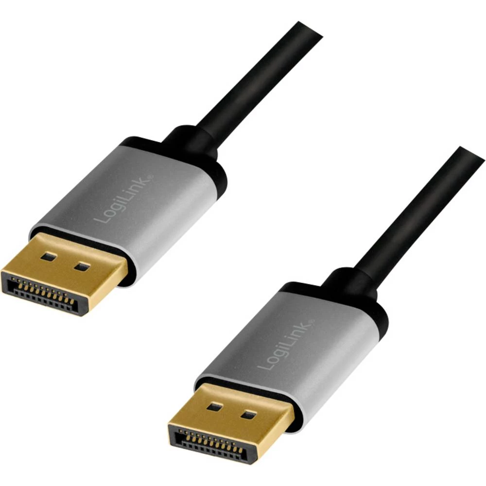 LogiLink DisplayPort AV priključni kabel [1x DisplayPort - 1x DisplayPort] 3 m crna/siva slika