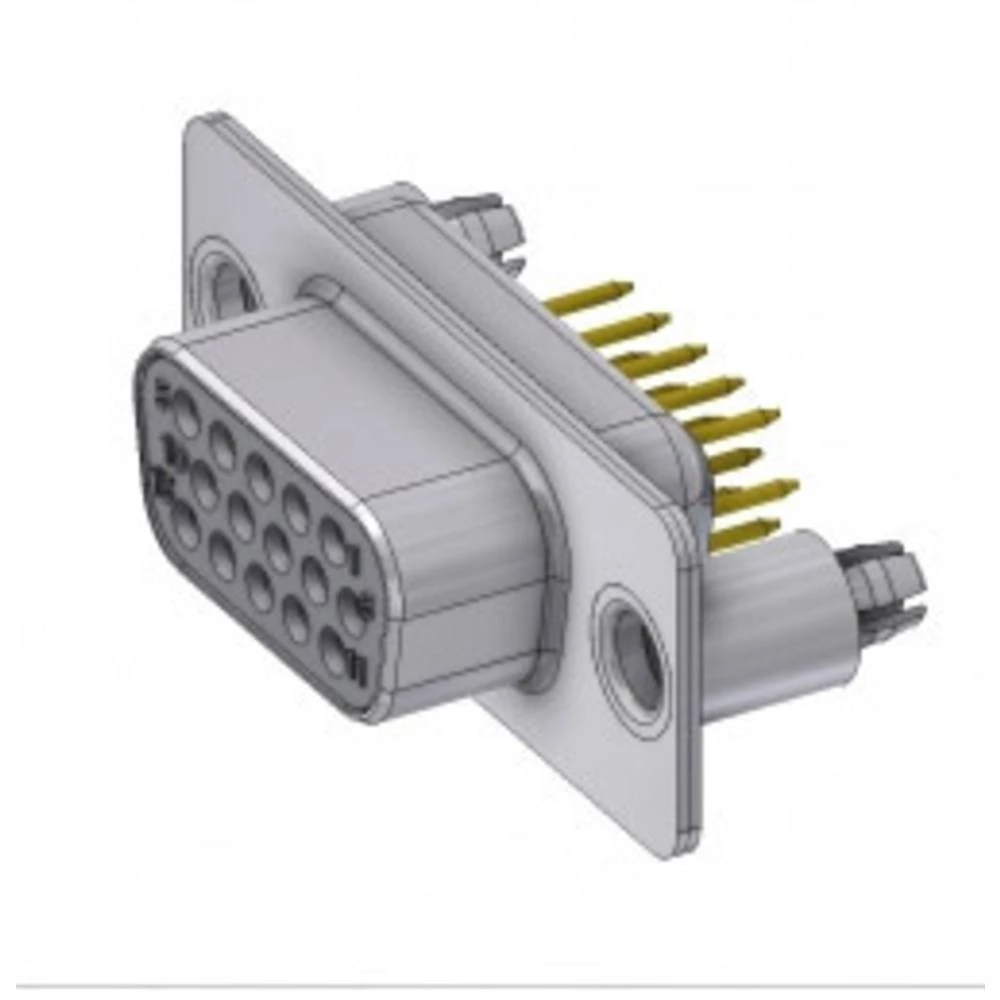 D-SUB priključak 180 ° Broj polova: 15 Lem, Pinovi DELTRON SWISS 1 ST slika