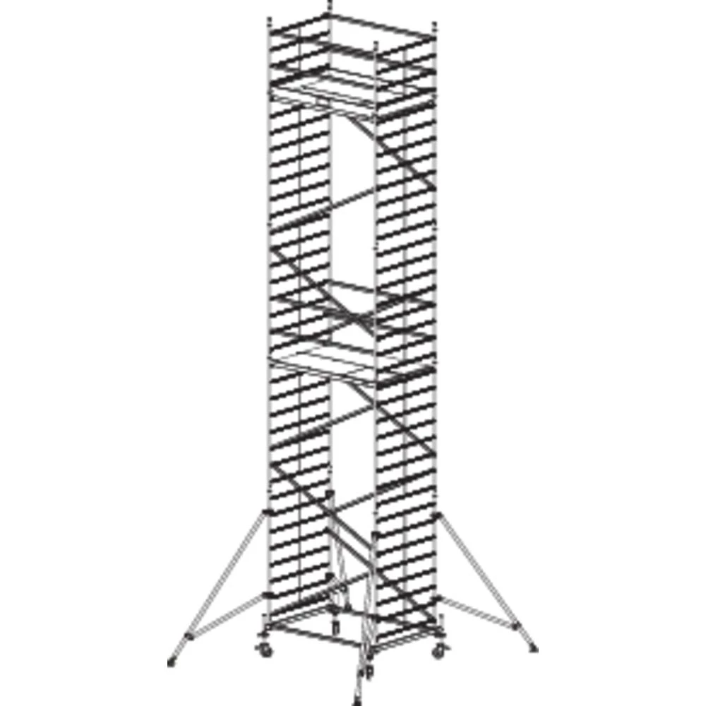 Sinterbronze (value.2976892) Skela Mobilna Radna visina (maks.): 10.30 m Krause ProTec XXL 911186 Srebrna 231 kg slika