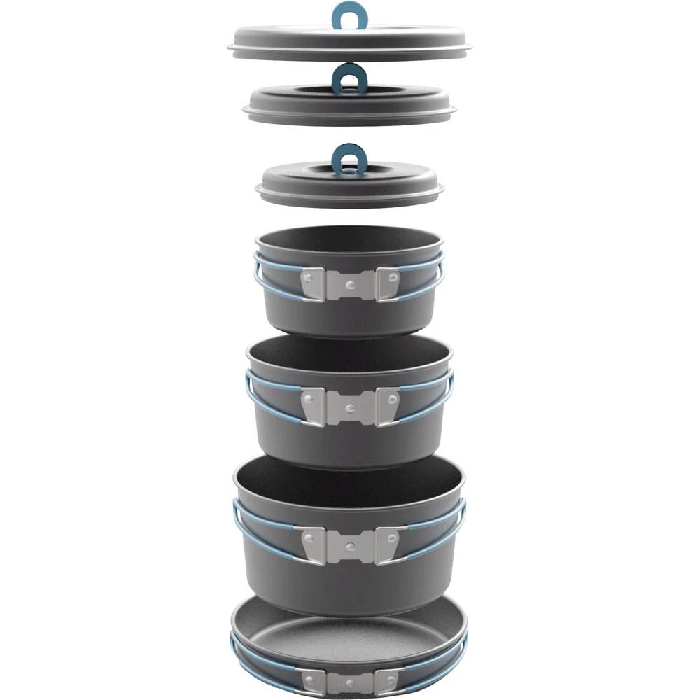 Obiteljski komplet za kuhanje Vertex CP212 Highlander, posuđe za kampiranje aluminij 1 komad slika