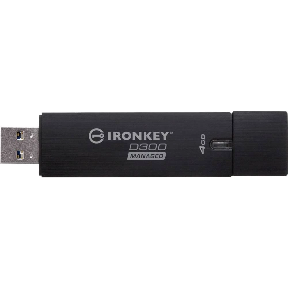 USB Stick 4 GB Kingston IronKey&trade; D300 Managed Crna IKD300M/4GB USB 3.0 slika