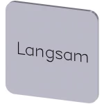 Siemens 3SU1900-0AF81-0AN0 ploča za natpise kvadratan (Š x V) 22 mm x 22 mm polako srebrna, crna 10 St.