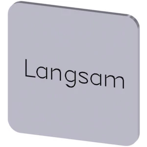 Siemens 3SU1900-0AF81-0AN0 ploča za natpise kvadratan (Š x V) 22 mm x 22 mm polako srebrna, crna 10 St. slika