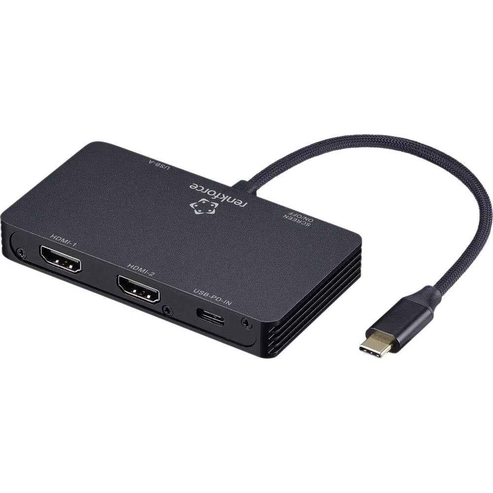Renkforce USB-C® priključna stanica RF-USBHA-480 Pogodno za marku: Universal USB-C® Power Delivery slika