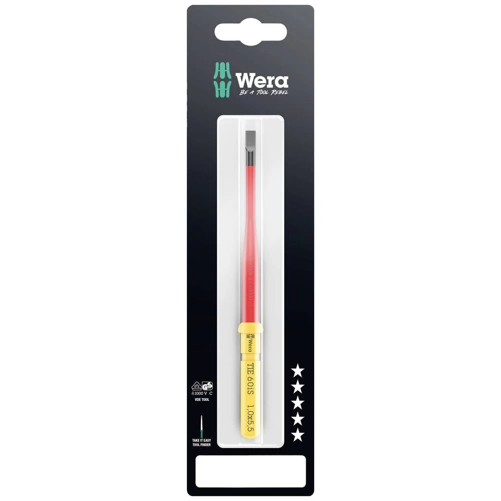 Wera Kraftform Kompakt VDE 60 iS 1,0x5,5x157 mm TIE SB električari ravni prorez izmjenjiva oštrica 5.5 mm slika