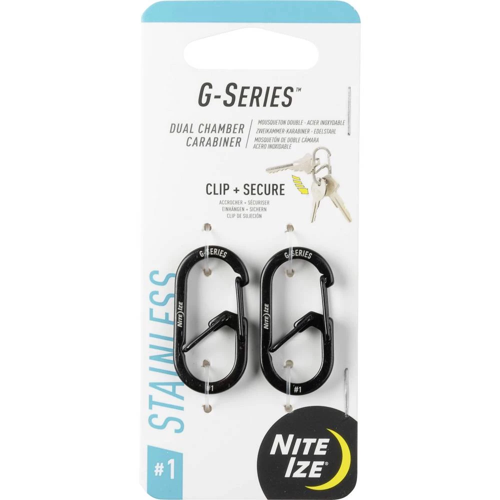 NITE Ize karabin za ključeve NI-GS1-01-2R6 crna 2 kom. slika