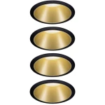 Paulmann Cole Coin ugrađeno svjetlo 4-dijelni komplet LED 6 W crna, zlatna