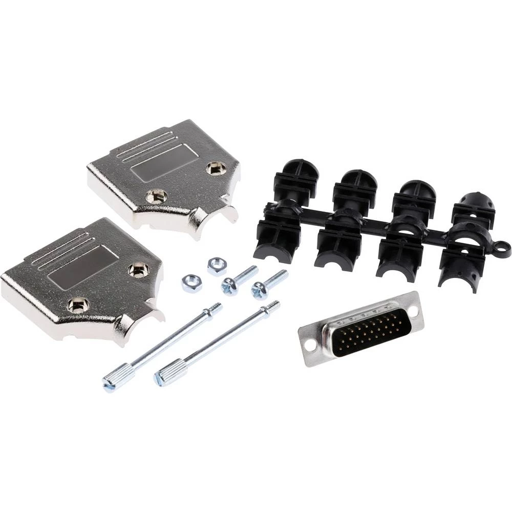 MH Connectors MHDTPK15HD26MS-K komplet D-Sub pinskih konektora 180 ° Broj polova (broj): 15 lemni kup 1 kom. slika