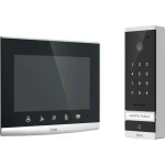 Extel 720309 video portafon za vrata žičani kompletan set 1 obiteljska kuća staklo, crna