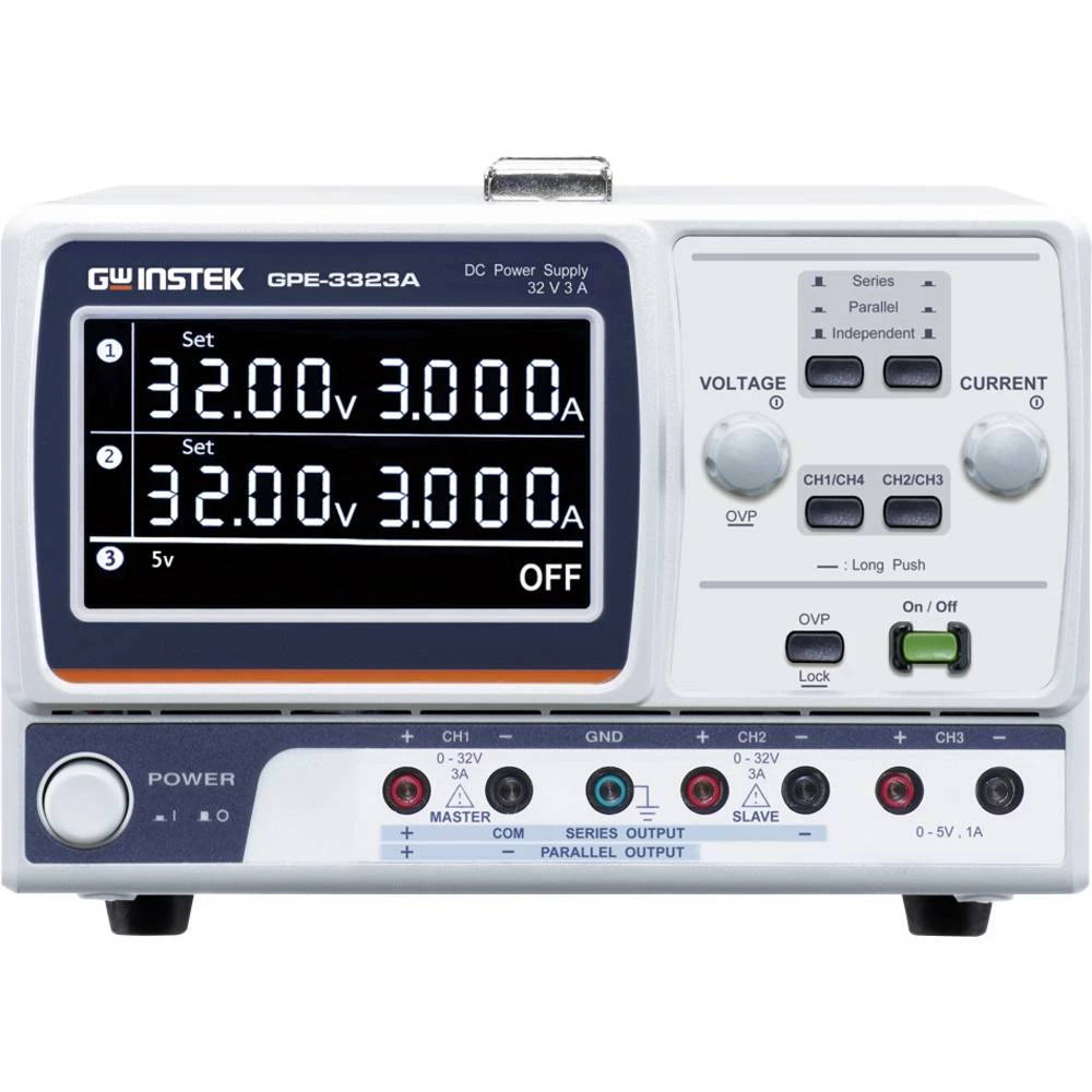 GW Instek GPE-3323A 217 W Dreikanal Liner DC-Netzteil laboratorijsko napajanje, podesivo 217 W daljinsko kontrolirano, m slika
