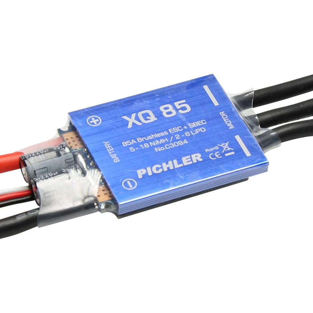 Regulator leta za Brushless modele aviona Pichler XQ 85 Opteretivost (maks.): 100 A slika