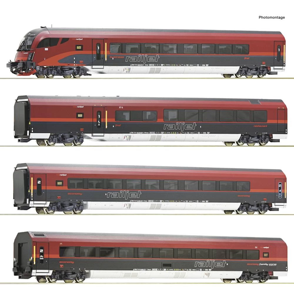 Roco 74038 H0 set od 4 Railjeta od ÖBB slika