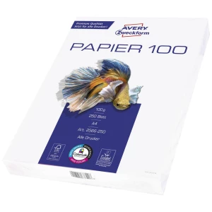 Avery-Zweckform Inkjet Paper Bright White 2566-250 250-dijelni komplet univerzalni papir za pisače i kopiranje DIN A4 100 g/m² 250 list jarko-bijela slika