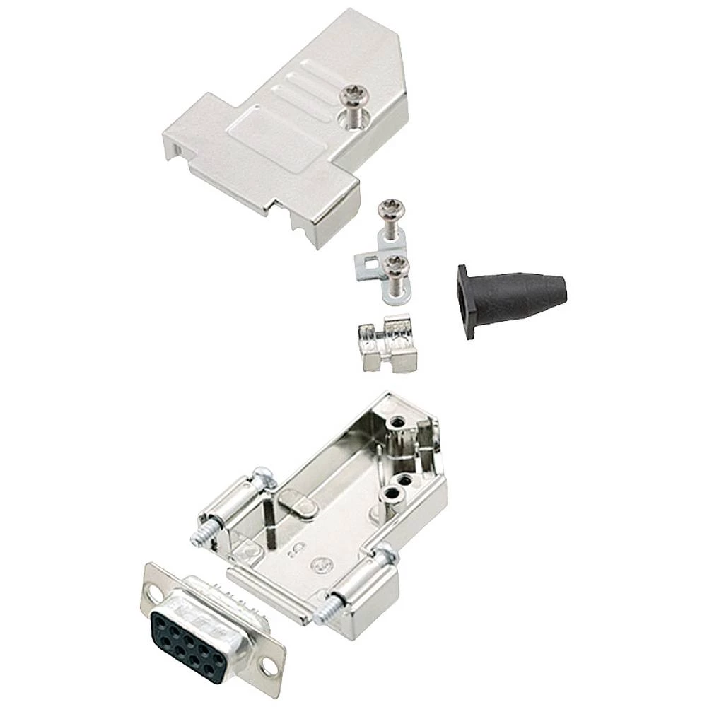 Višestruki ženski konektor D-SUB komplet 45 ° Broj polova: 9 Lemni kup encitech DTSL09-SJSRG-S-DMS-K 1 ST slika