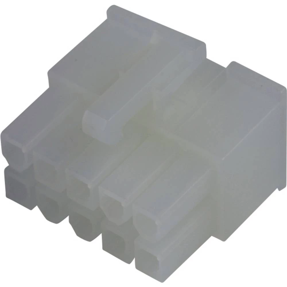 Molex 39012105 Mini-Fit Jr. Receptacle Housing, Dual Row, 10 Circuits, UL 94V-0, Natural slika
