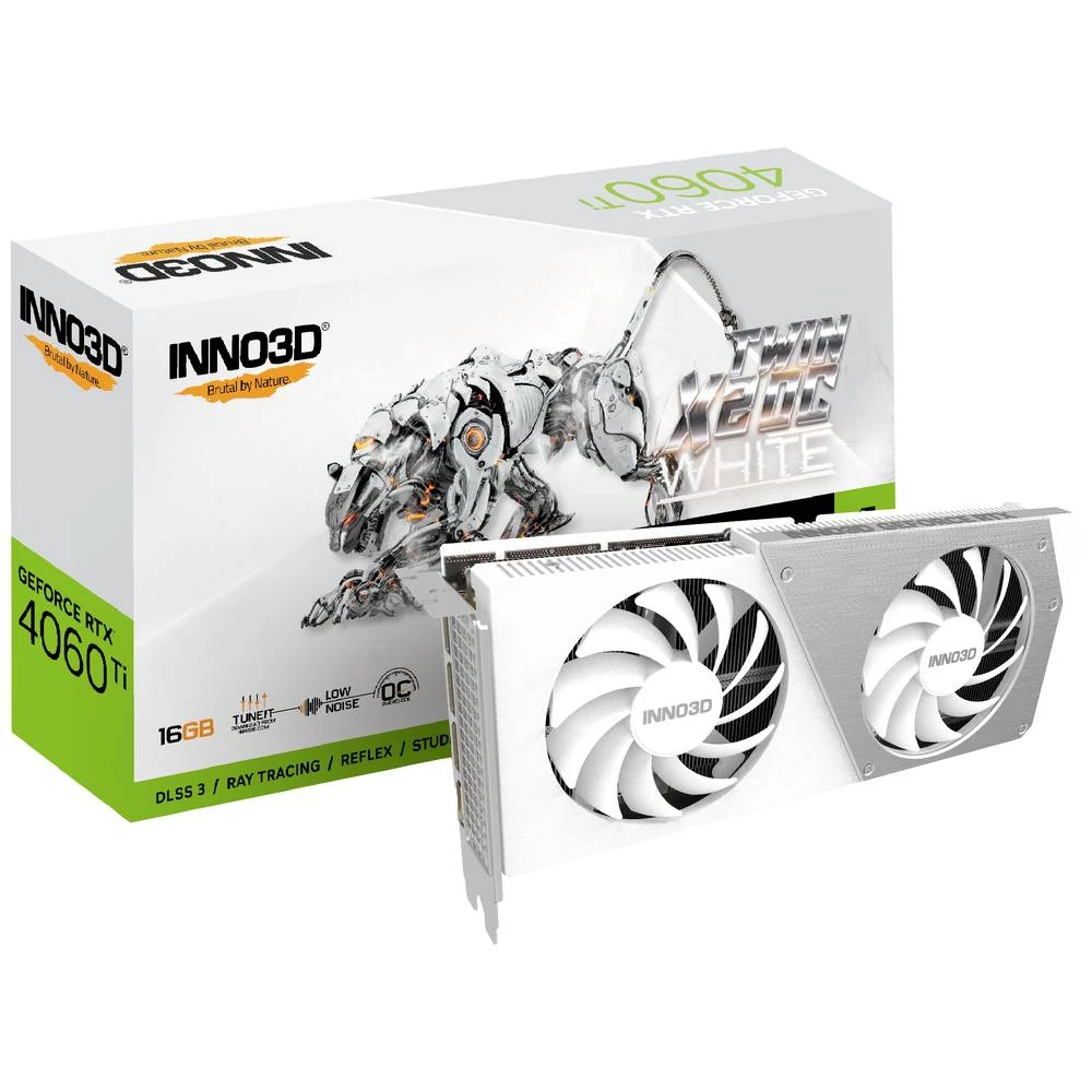 Inno 3D grafička kartica Nvidia GeForce RTX 4060 Ti Twin X2 16 GB GDDR6-RAM PCIe x16 PCIe , HDMI™, DisplayPort navijena slika